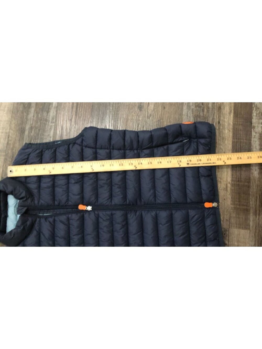 Save The Duck Charlotte Quilted Puffer Vest Womens Small Navy Blue Full Zip - Picture 7 of 7